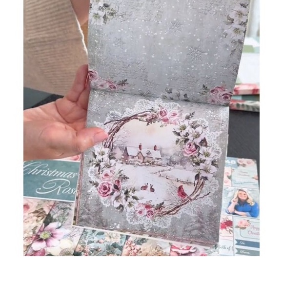 CRAFTER’S COMPANION  - 6 x 6 Paper Pad - Christmas Rose - Picture 7 of 7